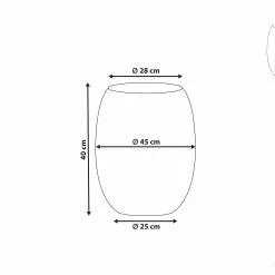 Beliani Mesa Auxiliar Negra ⌀ 28 Cm UHANA -Sillones Ventas undef src sa picid 854151 type whitesh image scaled