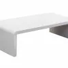 Beliani Mesa De Centro Blanca 120 X 60 Cm MILWAUKEE
